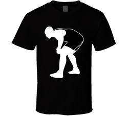 Wrestling Crouch Black Singlet Silhouette T Shirt Wrestling Crouch Black Singlet Silhouette T Shirt
