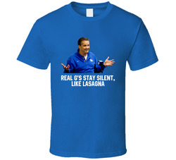 Real G's Stay Silent Like Lasagna Paul Calipari T Shirt