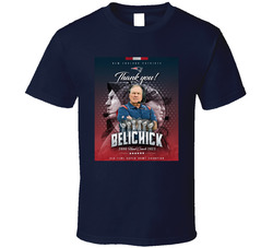 Bill Belichick Thank You Six Time Champion T Shirt