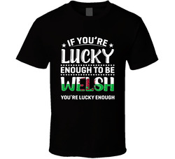 If You're Lucky Enough To Be Welsh You're Lucky Enough T Shi If You're Lucky Enough To Be Welsh You're Lucky Enough T Shi