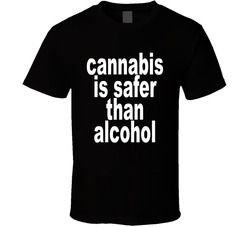 Cannabis Is Safer Than Alcohol T Shirt Cannabis Is Safer Than Alcohol T Shirt
