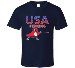 Team Usa Fencing Paris 2024 Sports T Shirt