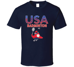 Team Usa Badminton Paris 2024 Sports T Shirt