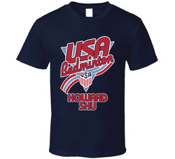 Howard Shu Team Usa Badminton Paris 2024 T Shirt