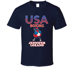 Jennifer Lozano Team Usa Boxing Paris 2024 Fan T Shirt