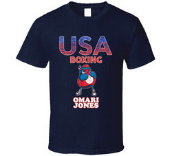 Omari Jones Team Usa Boxing Paris 2024 Fan T Shirt