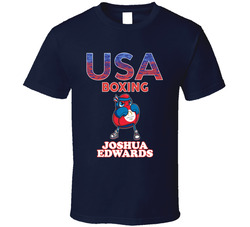 Joshua Edwards Team Usa Boxing Paris 2024 Fan T Shirt