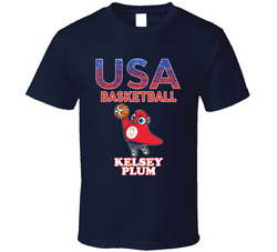 Kelsey Plum Team Usa Basketball Paris 2024 Fan T Shirt