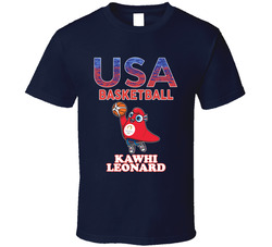 Kawhi Leonard Team Usa Basketball Paris 2024 Fan T Shirt