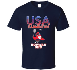 Howard Shu Team Usa Badminton Paris 2024 Fan T Shirt