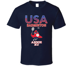 Annie Xu Team Usa Badminton Paris 2024 Fan T Shirt
