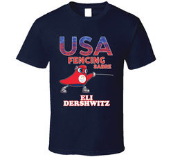 Eli Dershwitz Team Usa Fencing Sabre Paris 2024 Sports T Shirt