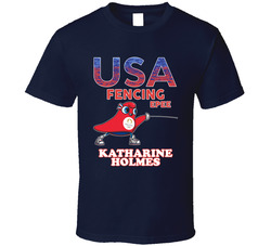 Katharine Holmes Team Usa Fencing Epee Paris 2024 Sports T Shirt