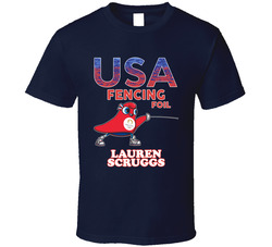 Lauren Scruggs Team Usa Fencing Foil Paris 2024 Sports T Shirt