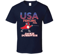 Jackie Dubrovich Team Usa Fencing Foil Paris 2024 Sports T Shirt