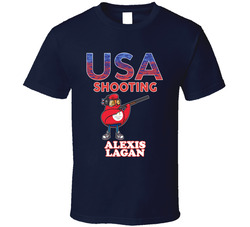 Alexis Lagan Team Usa Shooting Paris 2024 Sports T Shirt