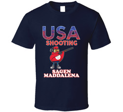 Sagen Maddalena Team Usa Shooting Paris 2024 Sports T Shirt