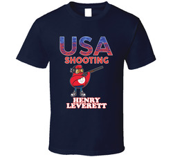 Henry Leverett Team Usa Shooting Paris 2024 Sports T Shirt