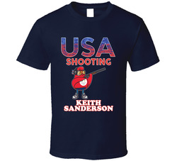 Keith Sanderson Team Usa Shooting Paris 2024 Sports T Shirt