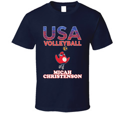 Micah Christenson Team Usa Volleyball Paris 2024 Sports T Shirt