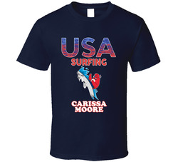 Carissa Moore Team Usa Surfing Paris 2024 Sports T Shirt