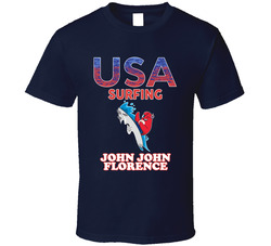 John John Florence Team Usa Surfing Paris 2024 Sports T Shirt