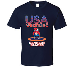 Kennedy Blades Team Usa Wrestling Paris 2024 Sports T Shirt