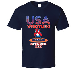 Spencer Lee Team Usa Wrestling Paris 2024 Sports T Shirt