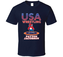 Payton Jacobson Team Usa Wrestling Paris 2024 Sports T Shirt