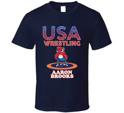 Aaron Brooks Team Usa Wrestling Paris 2024 Sports T Shirt