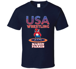 Mason Parris Team Usa Wrestling Paris 2024 Sports T Shirt
