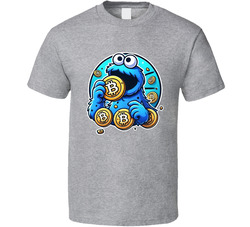 Cookie Monster Eating Bitcoin T Shirt Cookie Monster Eating Bitcoin T Shirt