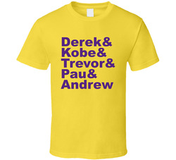 Derek Fisher & Kobe Bryant & Trevor Ariza & Pau Gasol &amp