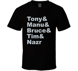 Tony Parker & Manu Ginobili & Bruce Bowen & Tim Duncan &am