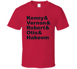 Kenny Smith & Vernon Maxwell & Robert Horry & Otis Thorpe 