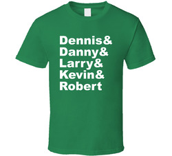 Dennis Johnson & Danny Ainge & Larry Bird & Kevin Mchale &