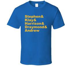 Stephen Curry & Klay Thompson & Harrison Barnes & Draymond