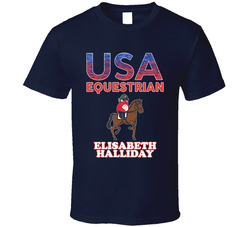 Elisabeth Halliday Team Usa Equestrian Paris 2024 Sports T Shirt