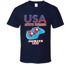 Jacklyn Luu Team Usa Artistic Swimming Paris 2024 Sports T Shirt