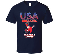 Jeffrey Louis Team Usa Breaking Paris 2024 Fan T Shirt