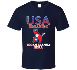Logan Elanna Edra Team Usa Breaking Paris 2024 Fan T Shirt