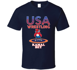 Kamal Bey Team Usa Wrestling Paris 2024 Fan T Shirt