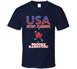 Brooke Raboutou Team Usa Sport Climbing Paris 2024 Fan T Shirt