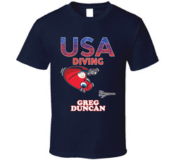Greg Duncan Team Usa Diving Paris 2024 Fan T Shirt