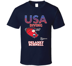 Delaney Schnell Team Usa Diving Paris 2024 Fan T Shirt