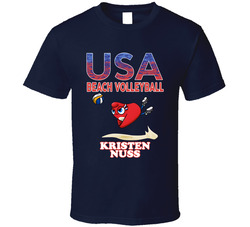 Kristen Nuss Team Usa Beach Volleyball Paris 2024 Fan T Shirt