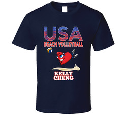 Kelly Cheng Team Usa Beach Volleyball Paris 2024 Fan T Shirt
