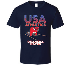 Quanera Hayes Team Usa Athletics Paris 2024 Fan T Shirt