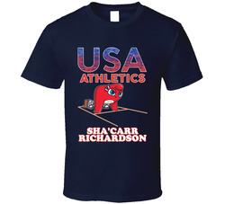 Sha'carr Richardson Team Usa Athletics Paris 2024 Fan T Shirt