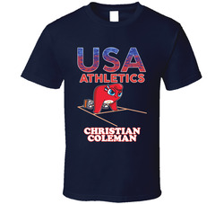 Christian Coleman Team Usa Athletics Paris 2024 Fan T Shirt